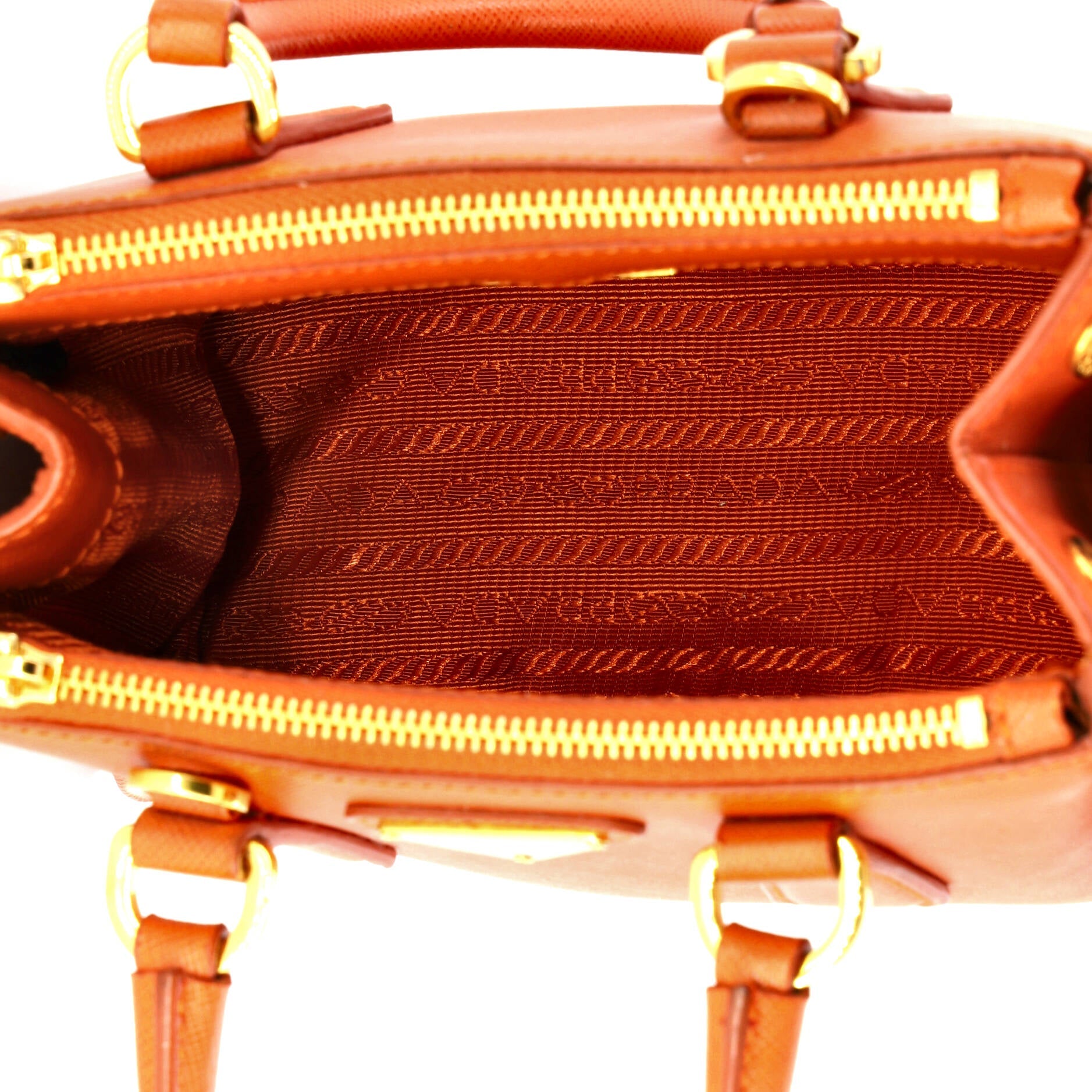Galleria Double Zip Tote Saffiano Leather Mini