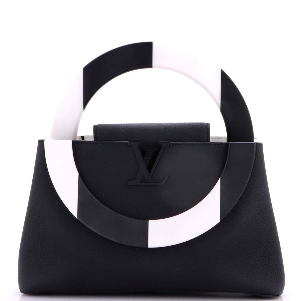 Daniel Buren ArtyCapucines Bag Leather with Resin MM
