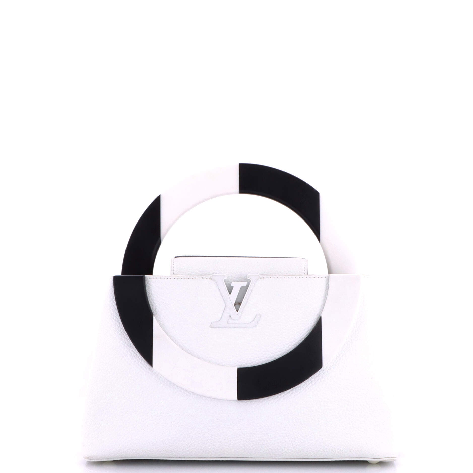 Daniel Buren ArtyCapucines Bag Leather with Resin MM
