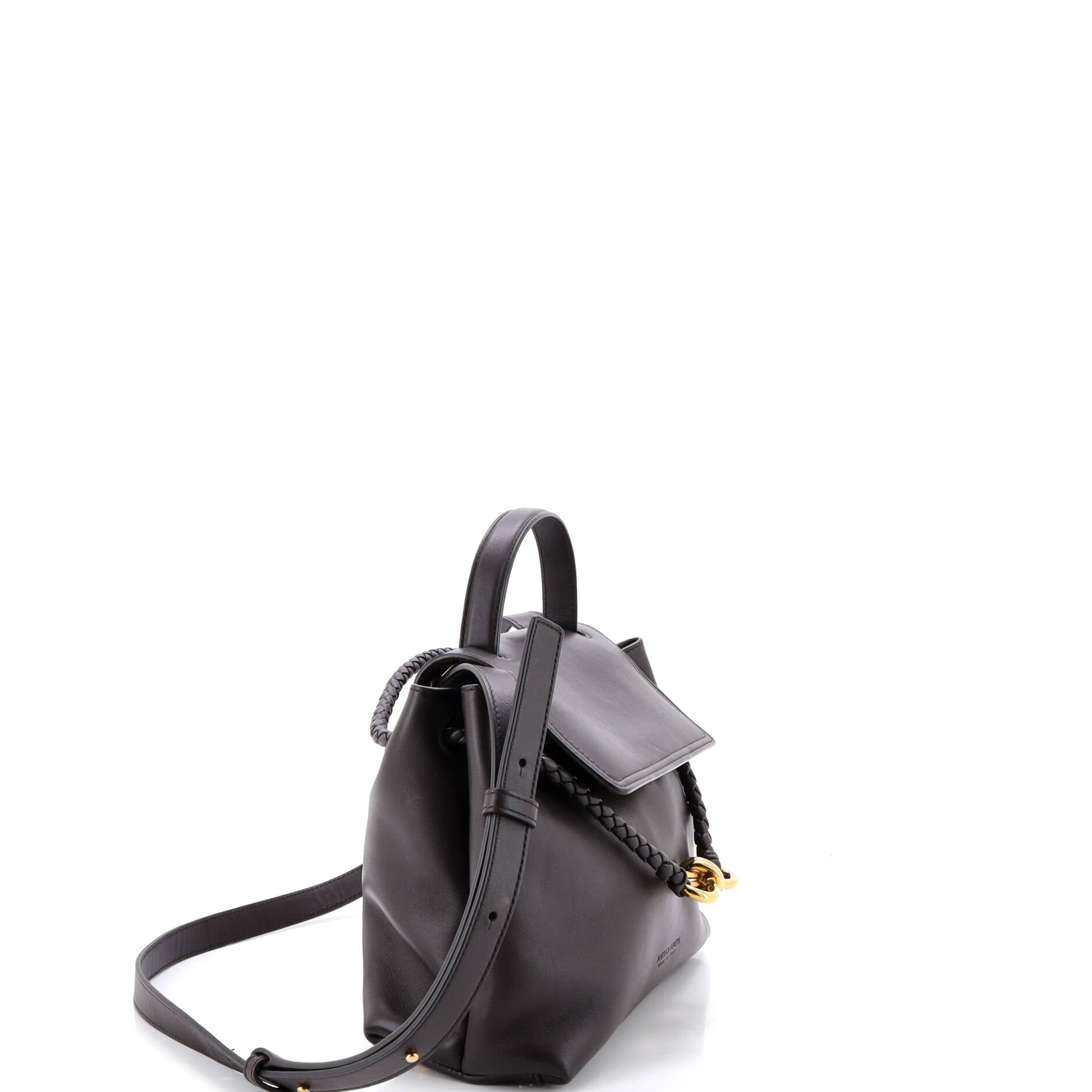 Ciao Ciao Top Handle Bag Leather with Intrecciato Detail Small