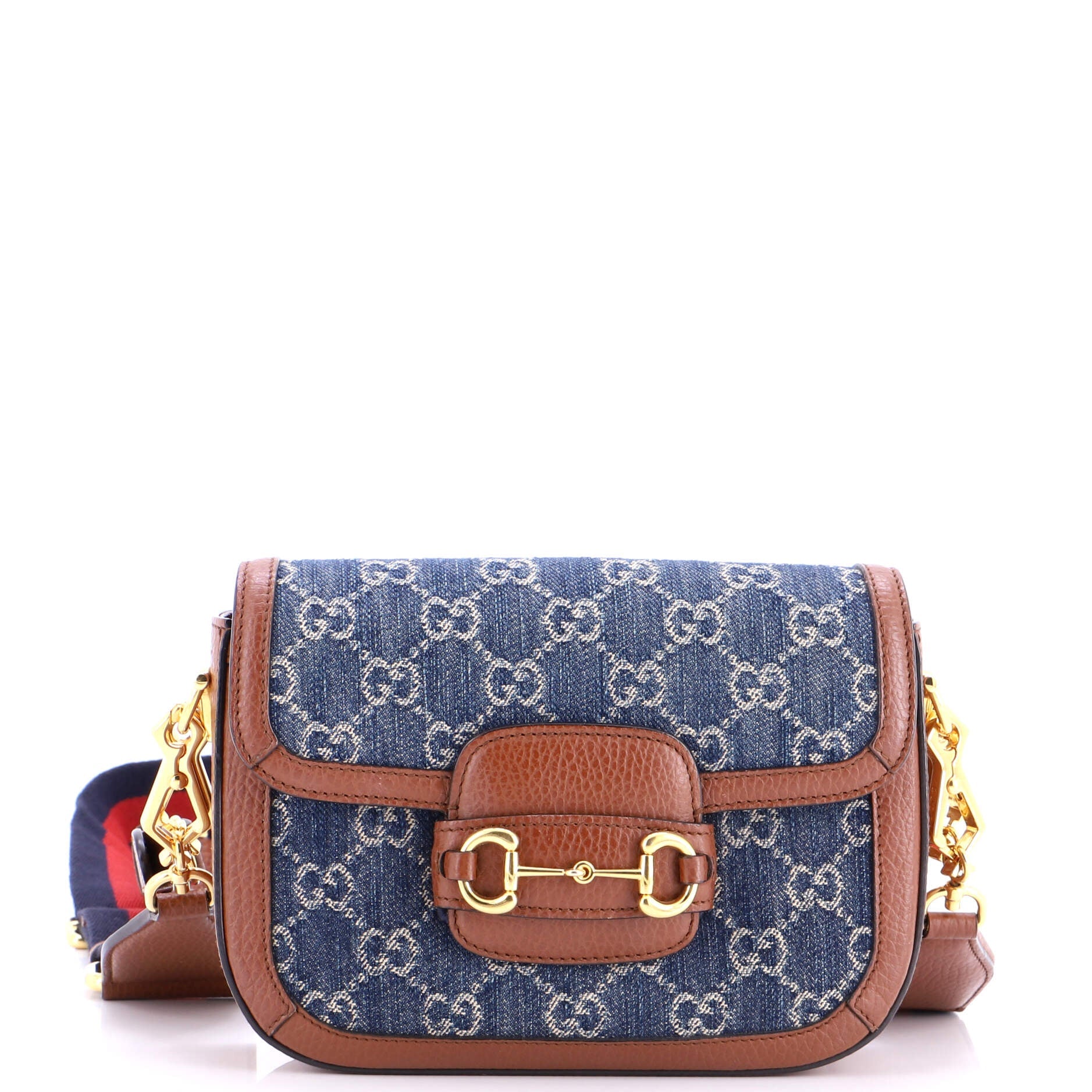 Horsebit 1955 Shoulder Bag GG Denim Mini
