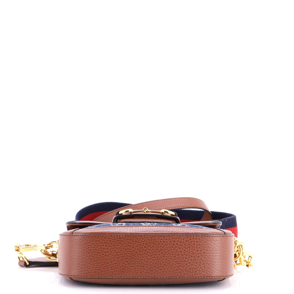 Horsebit 1955 Shoulder Bag GG Denim Mini