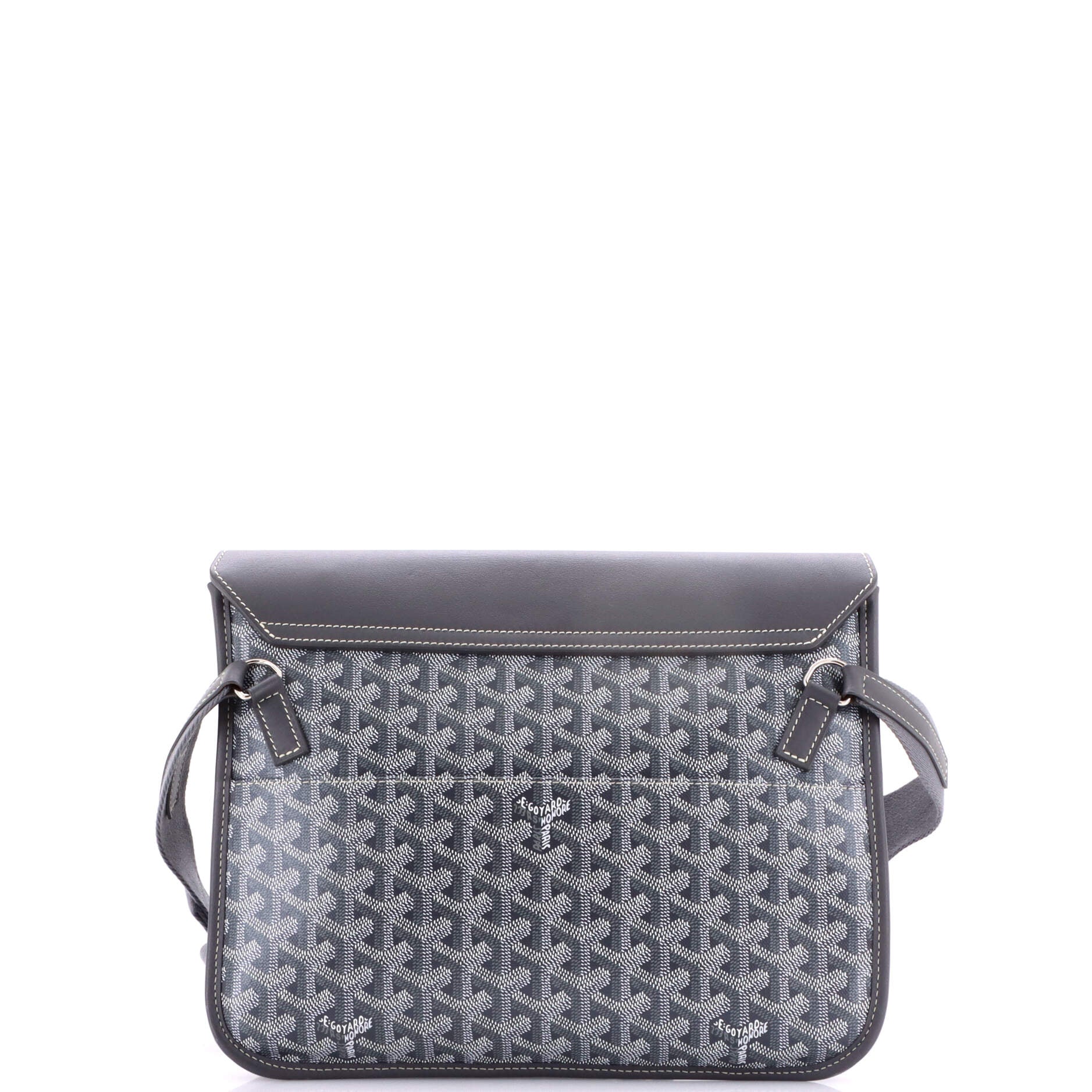 Coursier Messenger Bag Coated Canvas and Leather