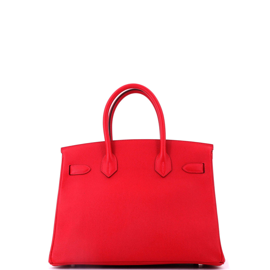 Birkin Handbag Rouge Vif Epsom with Palladium Hardware 30