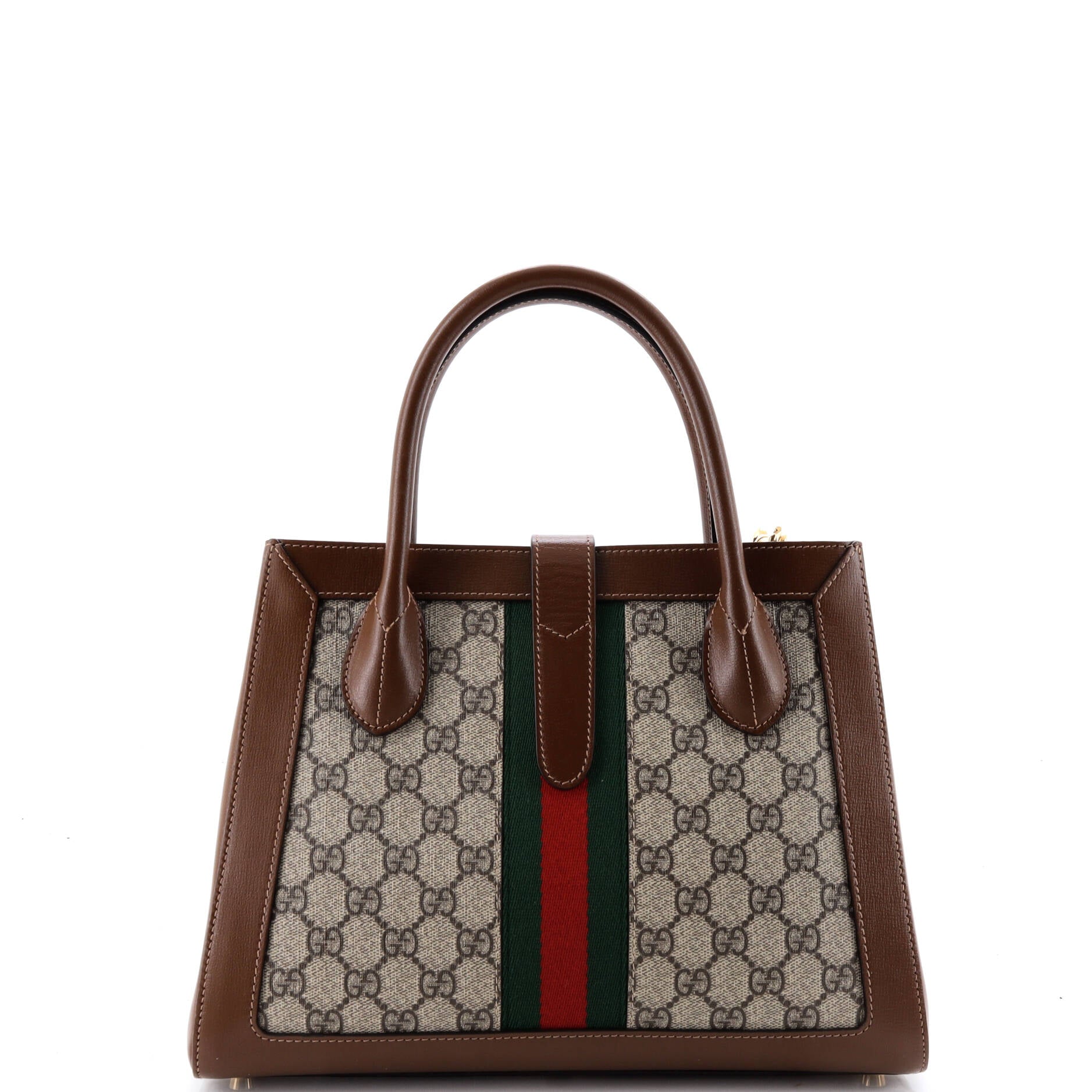 Jackie 1961 Web Tote GG Canvas and Leather Medium