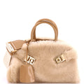 Hug Top Handle Bag Shearling XS