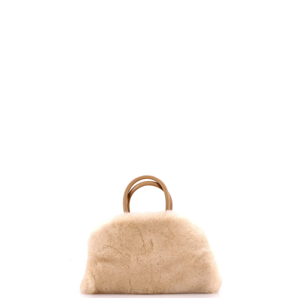 Hug Top Handle Bag Shearling XS