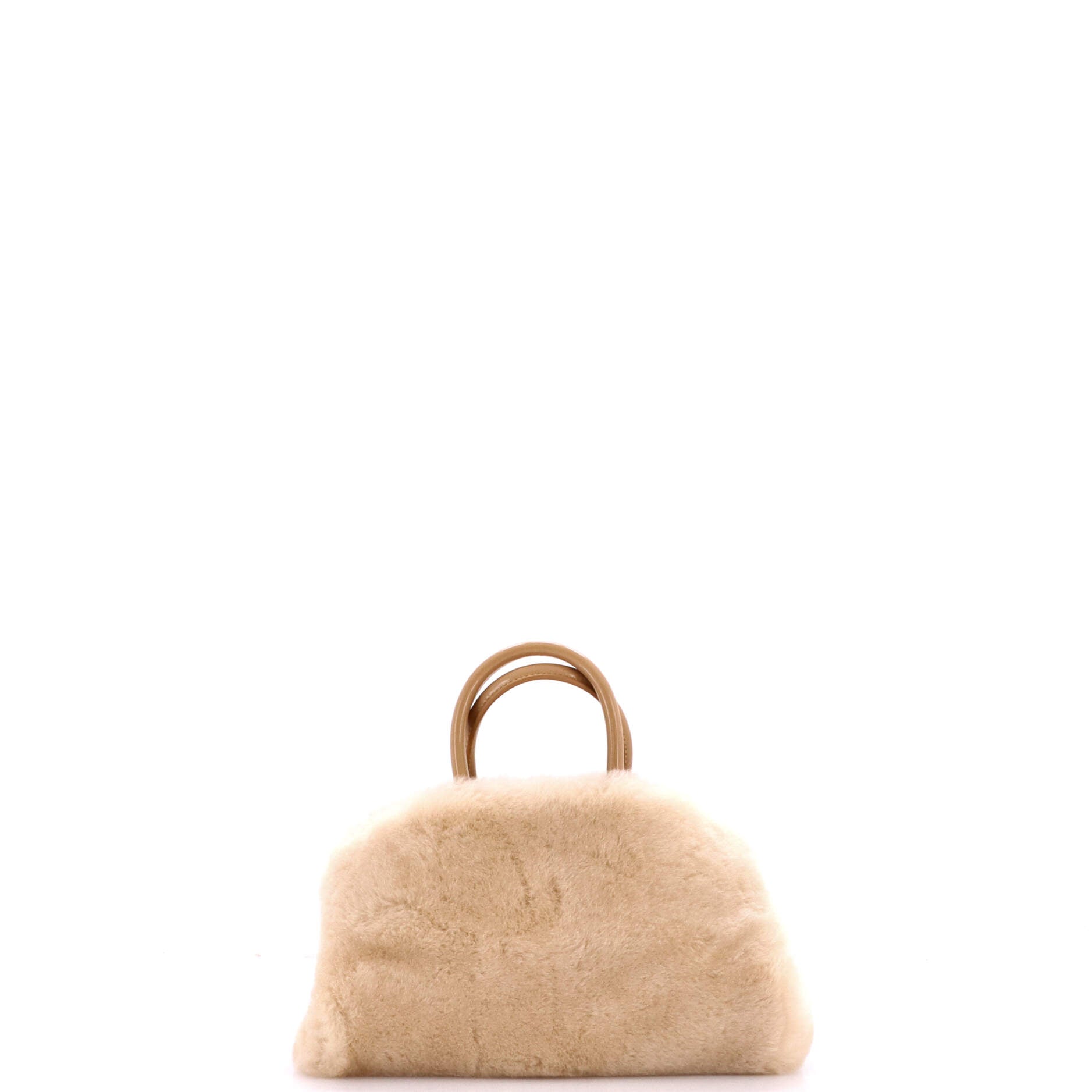 Hug Top Handle Bag Shearling XS