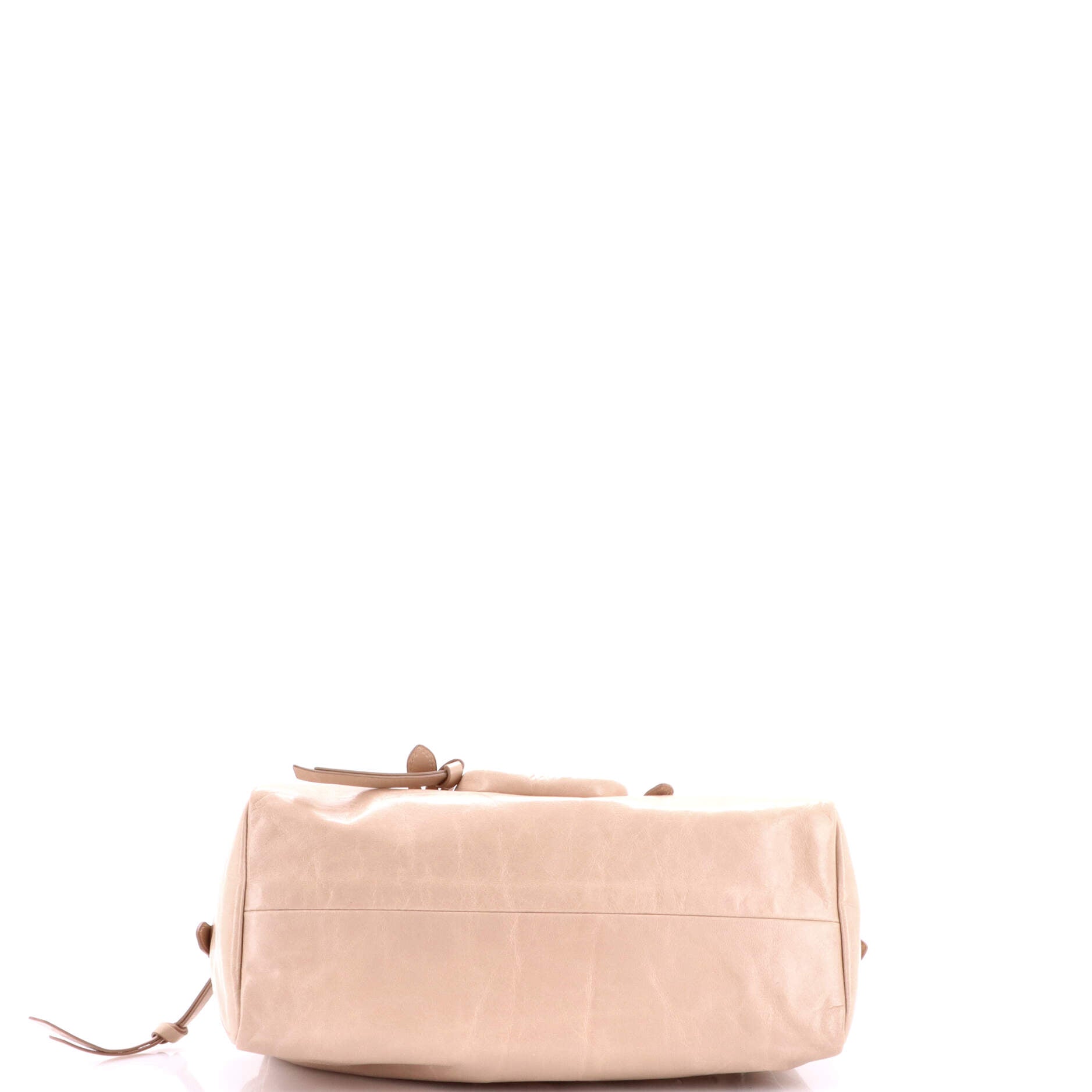 Dangle Top Handle Bag Leather Medium