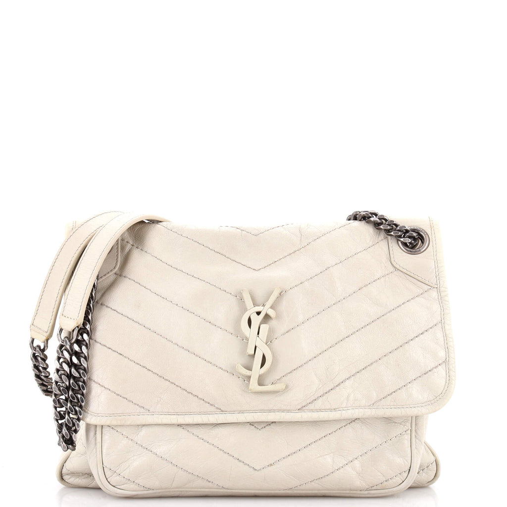 Niki Chain Flap Bag Matelasse Chevron Leather Medium