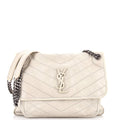 Niki Chain Flap Bag Matelasse Chevron Leather Medium