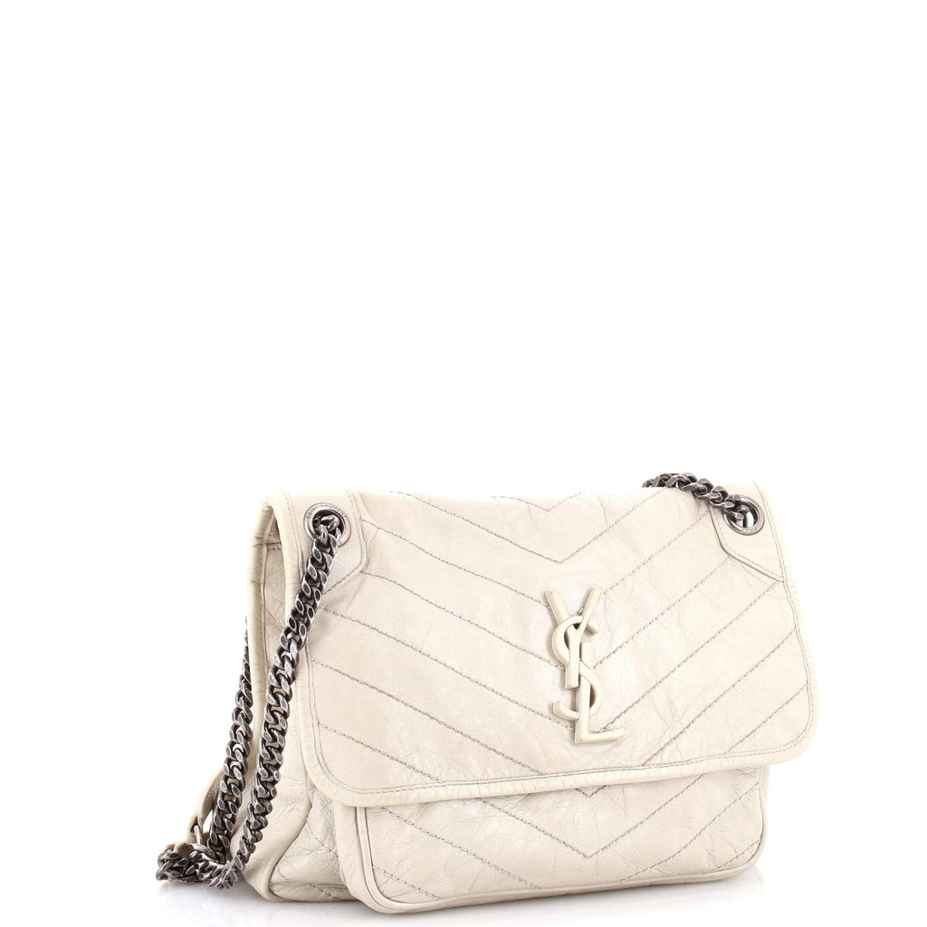 Niki Chain Flap Bag Matelasse Chevron Leather Medium