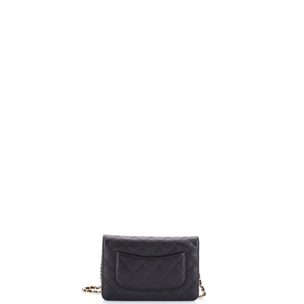 Wallet on Chain Quilted Caviar