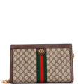 Ophidia Chain Shoulder Bag GG Coated Canvas Medium