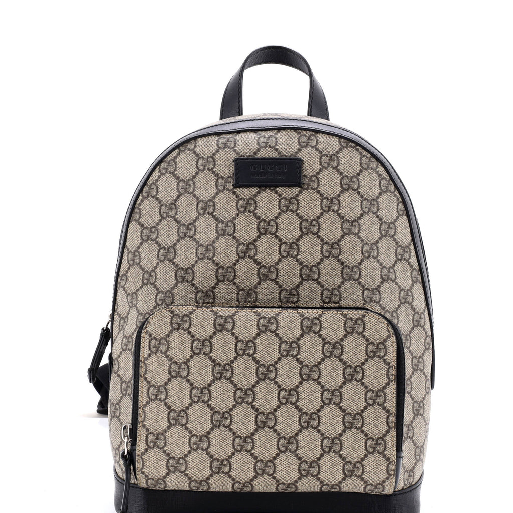 Zip Pocket Backpack GG Coated Canvas Small