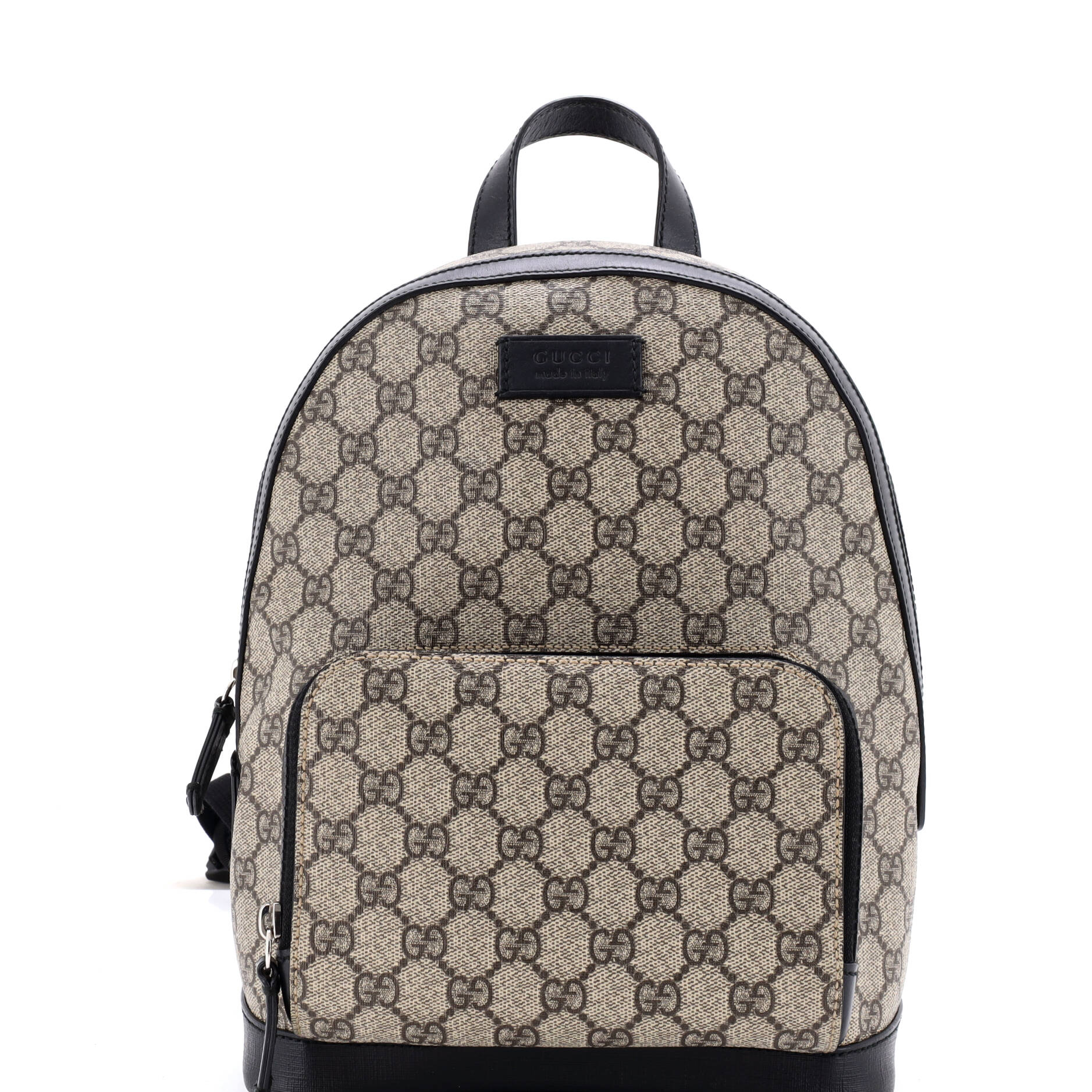 Zip Pocket Backpack GG Coated Canvas Small