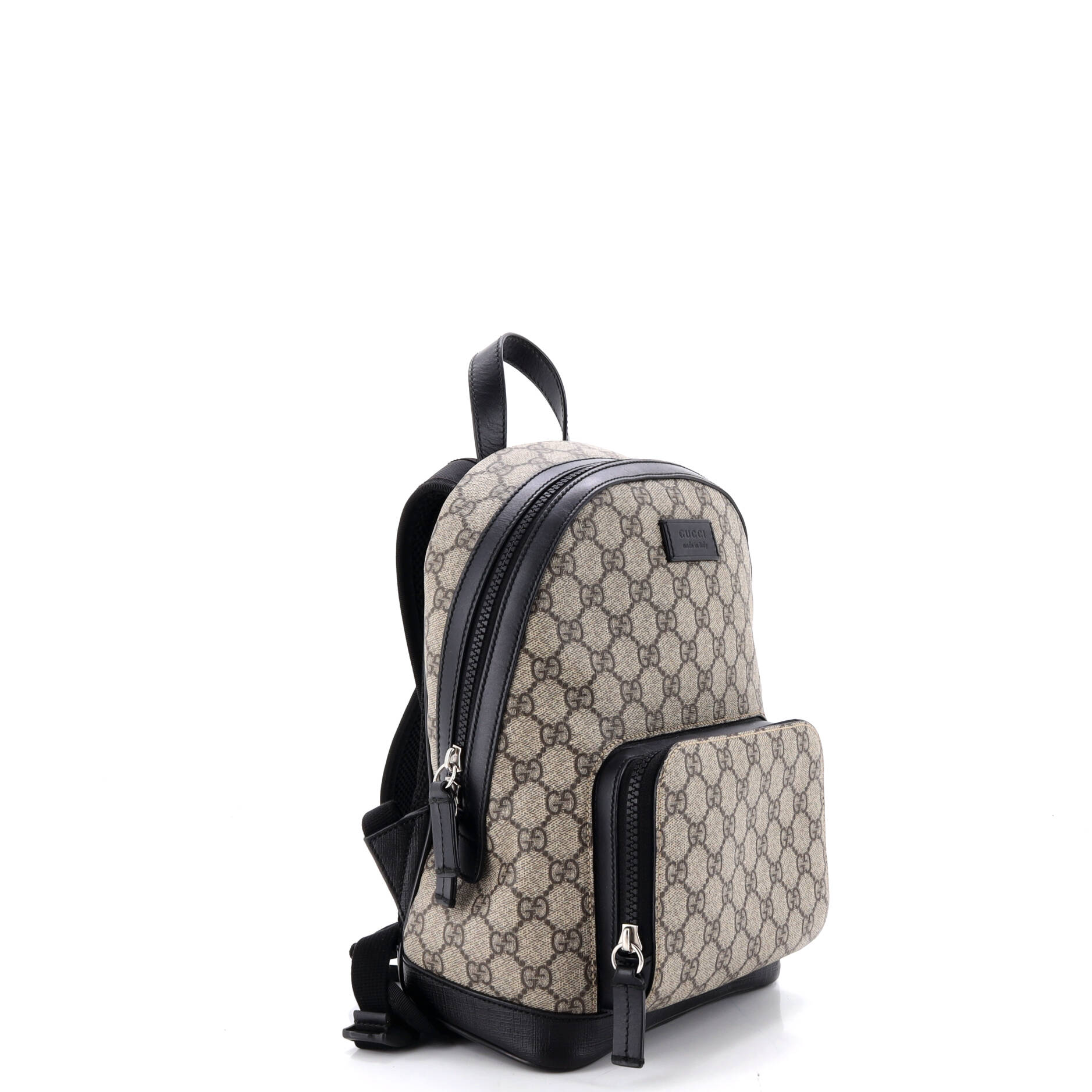 Zip Pocket Backpack GG Coated Canvas Small