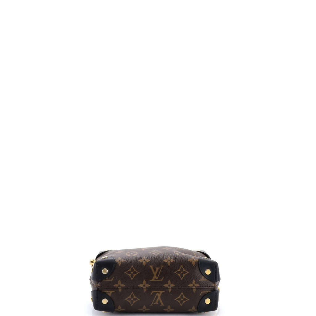 Petite Malle Souple Handbag Monogram Canvas with Leather