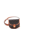 Besace Flap Bag Triomphe Coated Canvas Mini