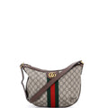 Ophidia Half Moon Hobo GG Coated Canvas Small
