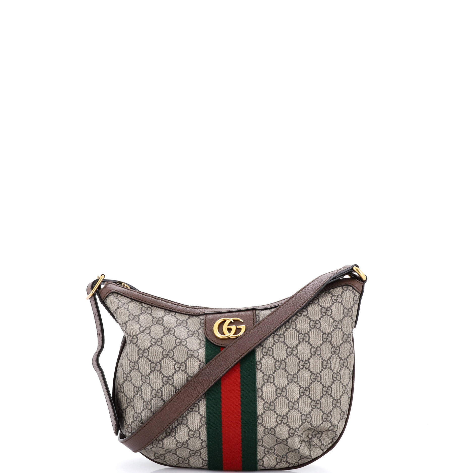 Ophidia Half Moon Hobo GG Coated Canvas Small