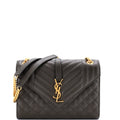 Classic Monogram Envelope Satchel Mixed Matelasse Leather Medium