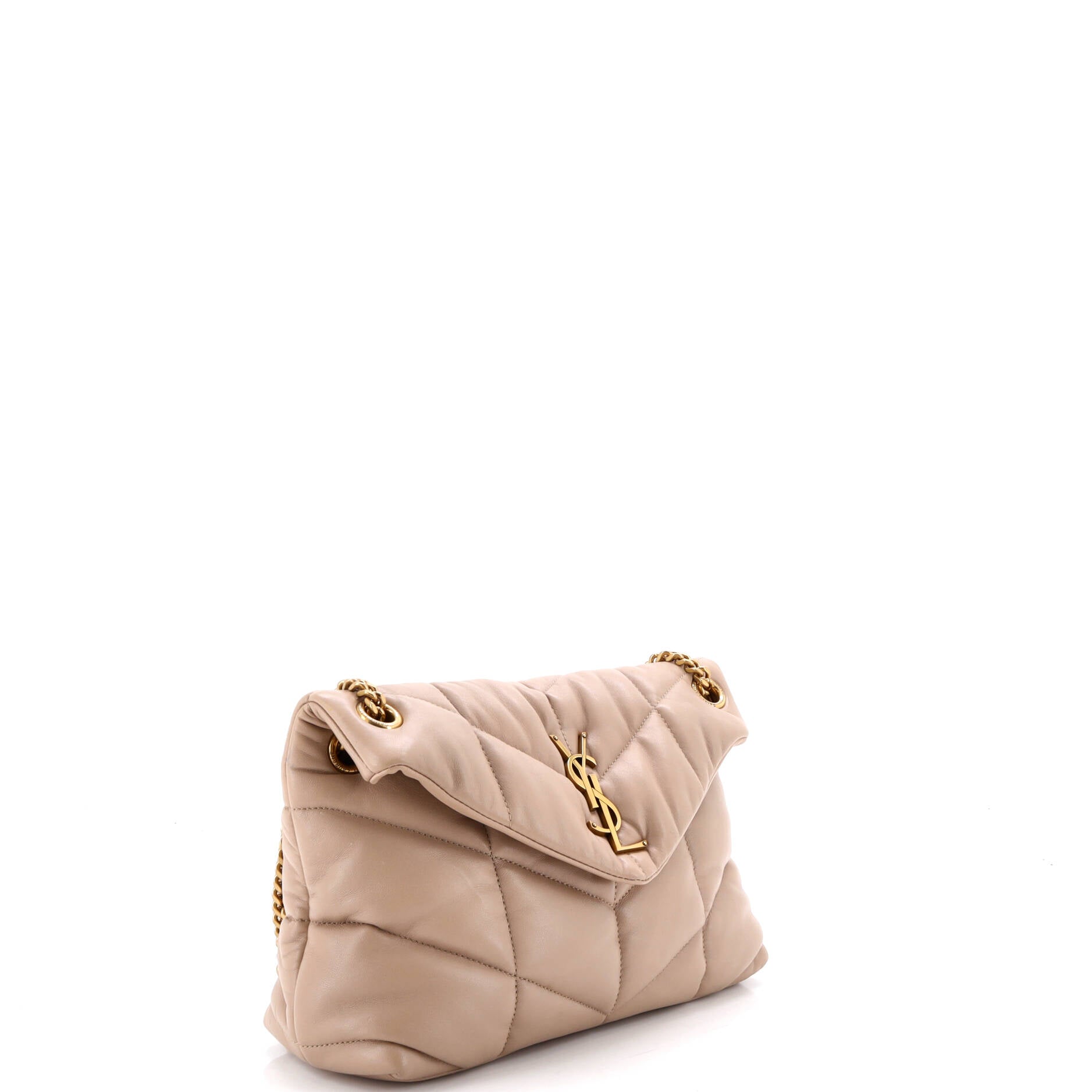 Loulou Puffer Shoulder Bag Quilted Leather Small