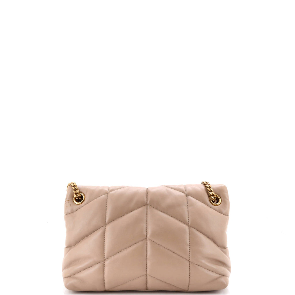 Loulou Puffer Shoulder Bag Quilted Leather Small