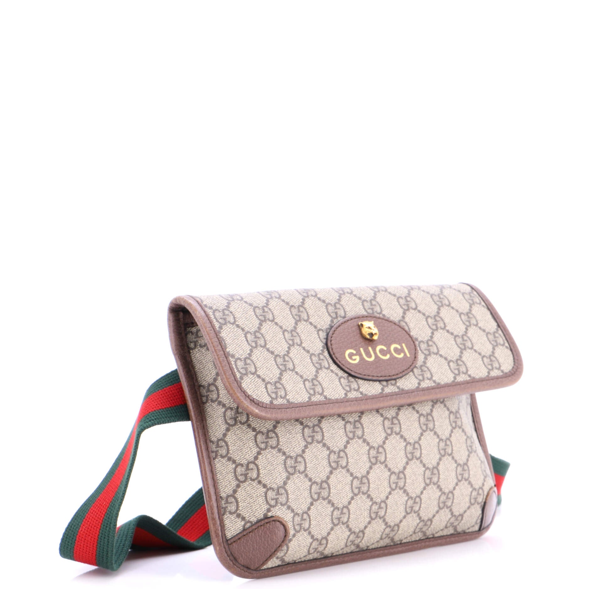 Neo Vintage Flap Belt Bag GG Coated Canvas