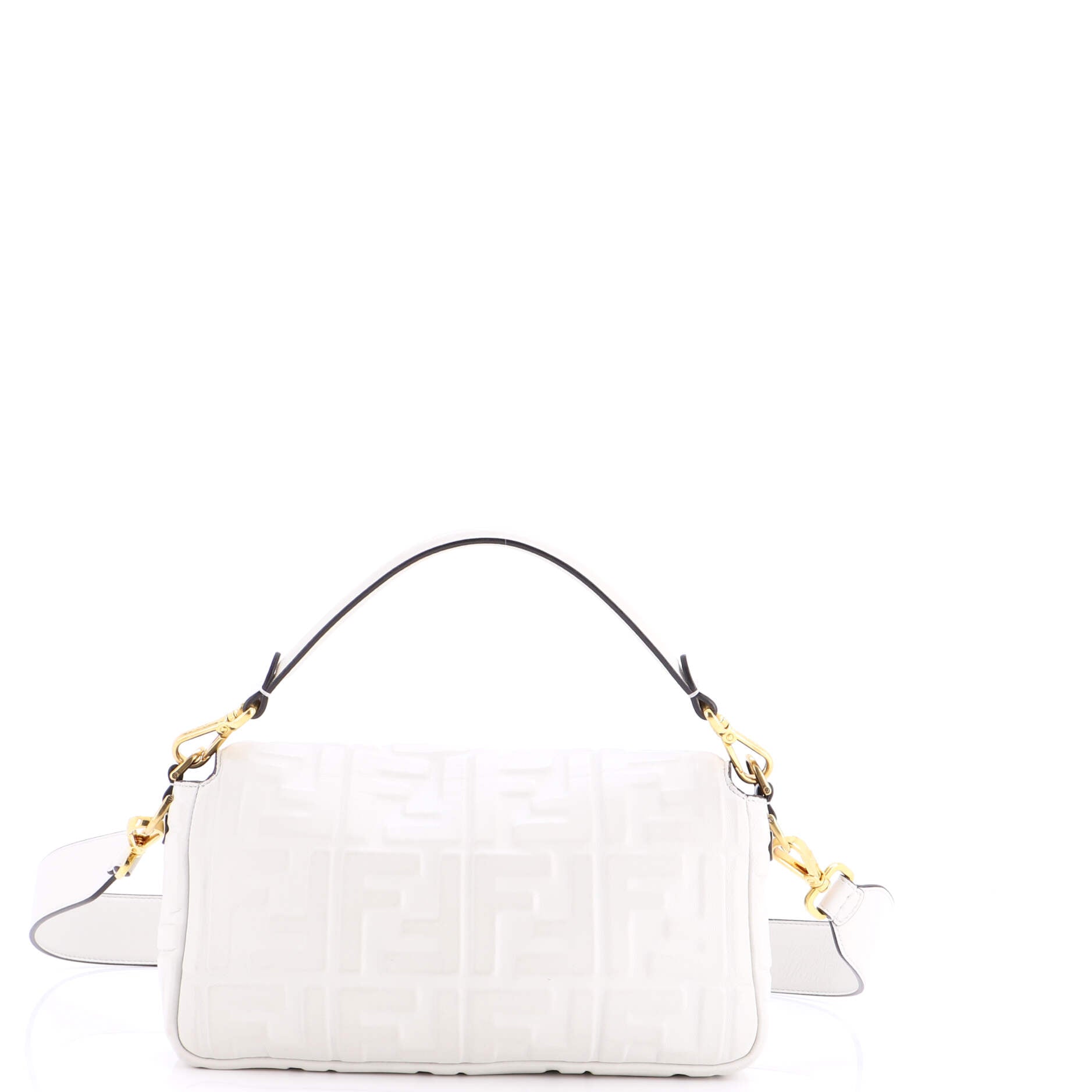 Baguette NM Bag Zucca Embossed Leather Medium