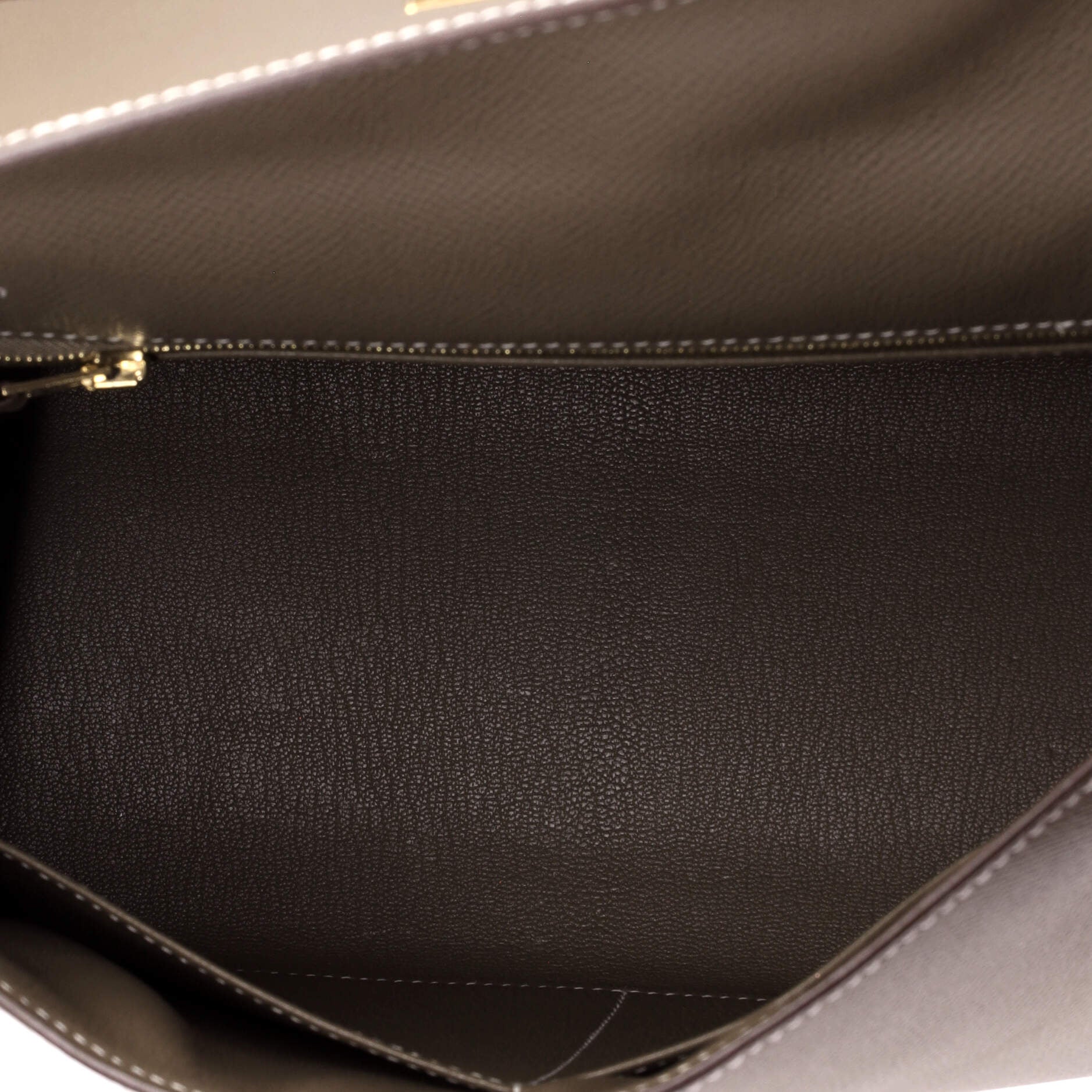Kelly Handbag Grey Epsom with Gold Hardware 28