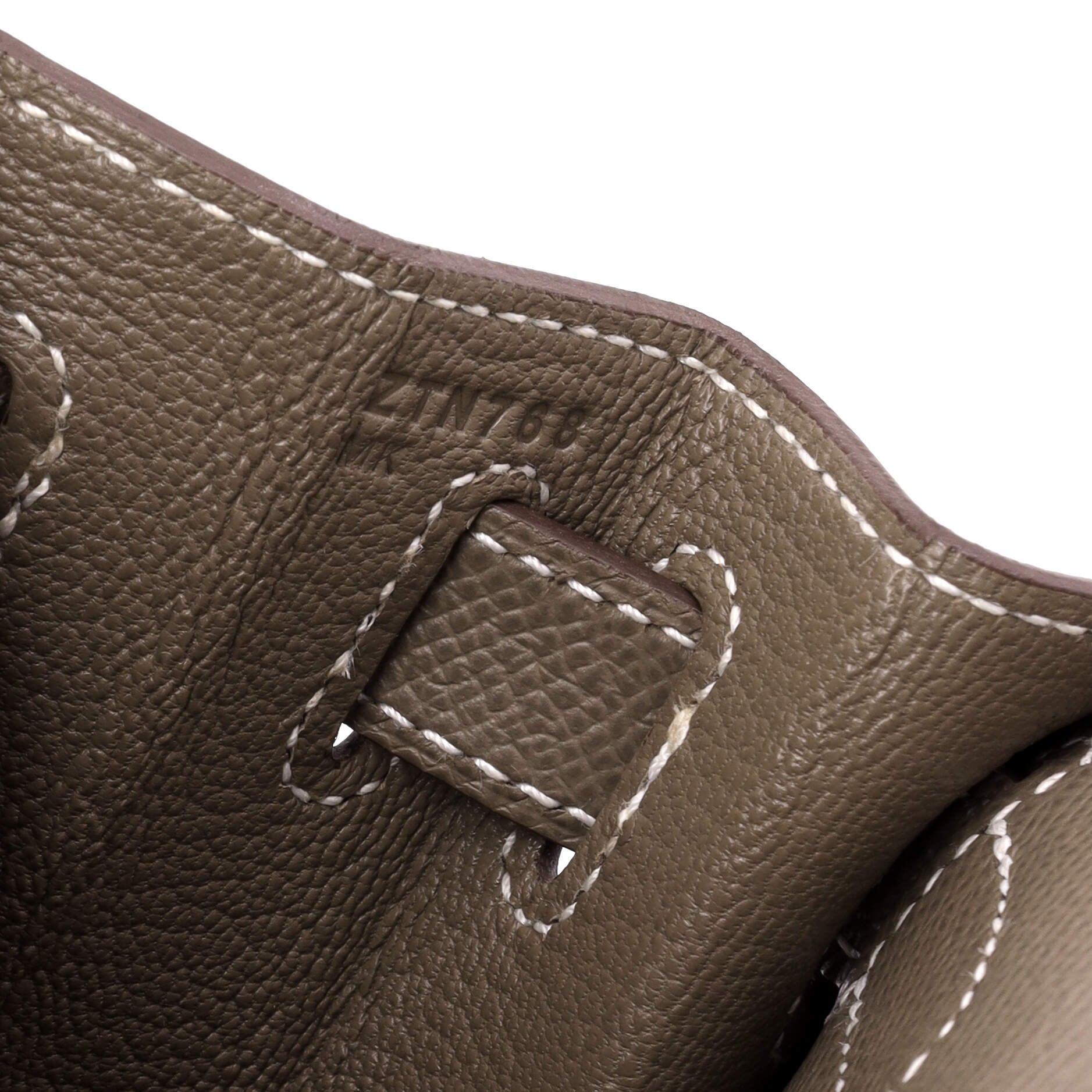 Kelly Handbag Grey Epsom with Gold Hardware 28