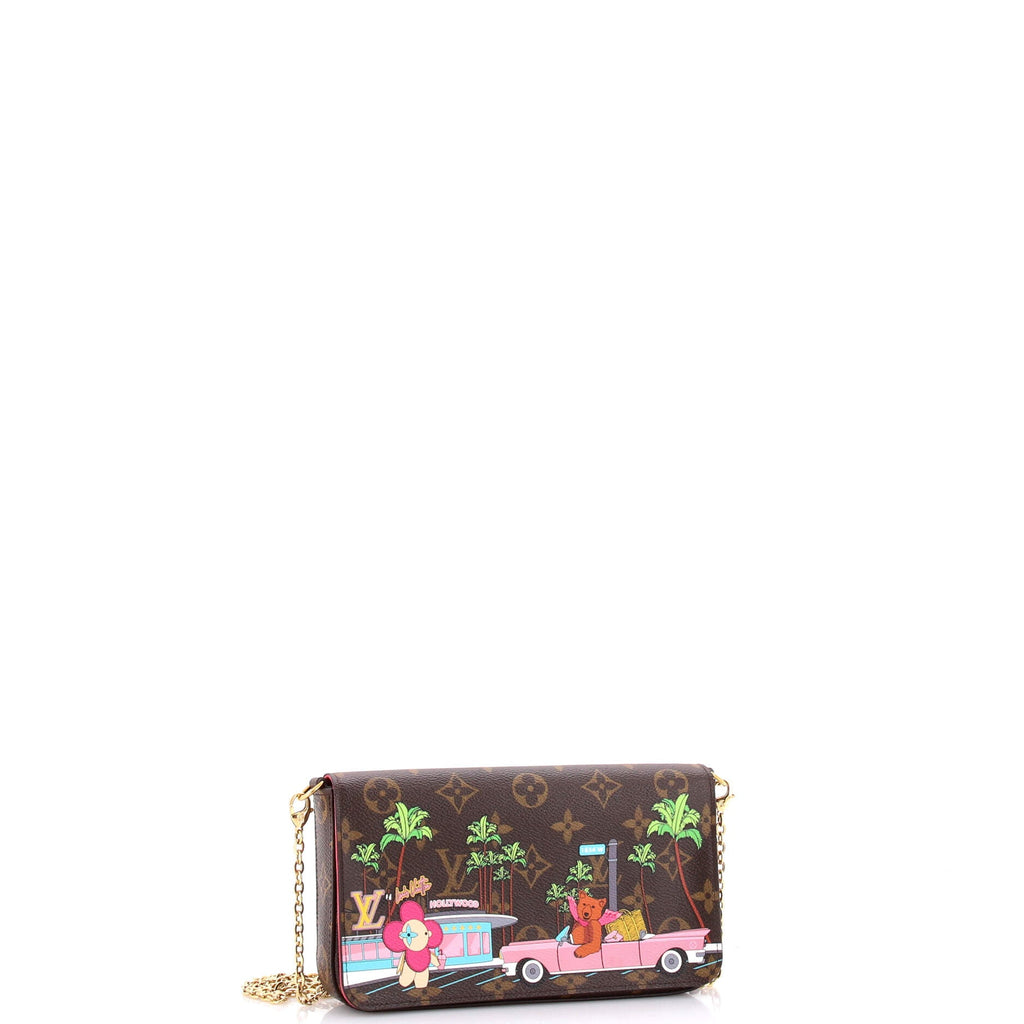 Felicie Pochette Limited Edition Vivienne Xmas Monogram Canvas