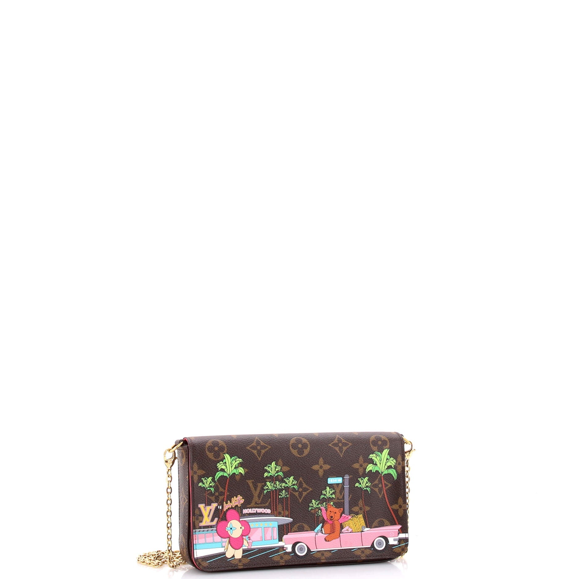 Felicie Pochette Limited Edition Vivienne Xmas Monogram Canvas
