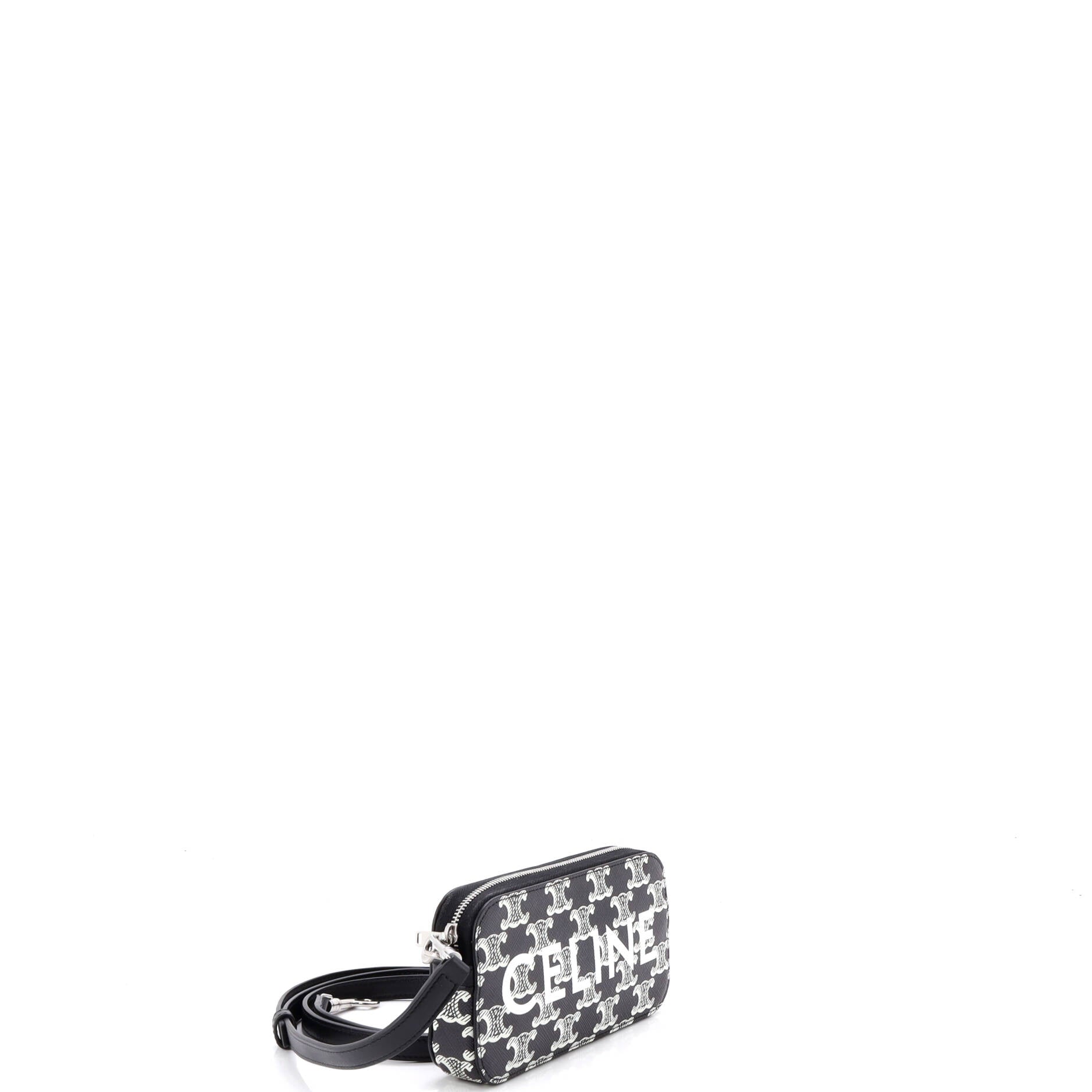 Horizontal Pouch Crossbody Bag Logo Triomphe Coated Canvas
