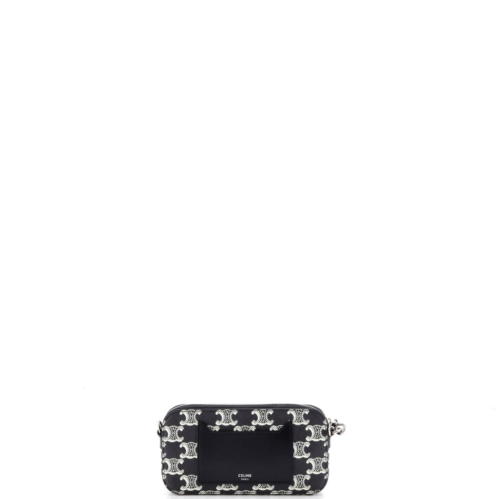 Horizontal Pouch Crossbody Bag Logo Triomphe Coated Canvas