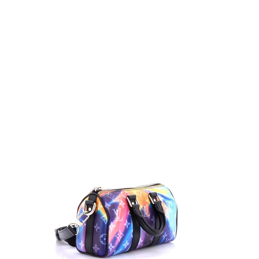 Keepall Bandouliere Bag Limited Edition Monogram Sunset Canvas XS