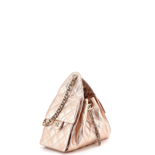 25 Hobo Bag Quilted Metallic Caviar Small