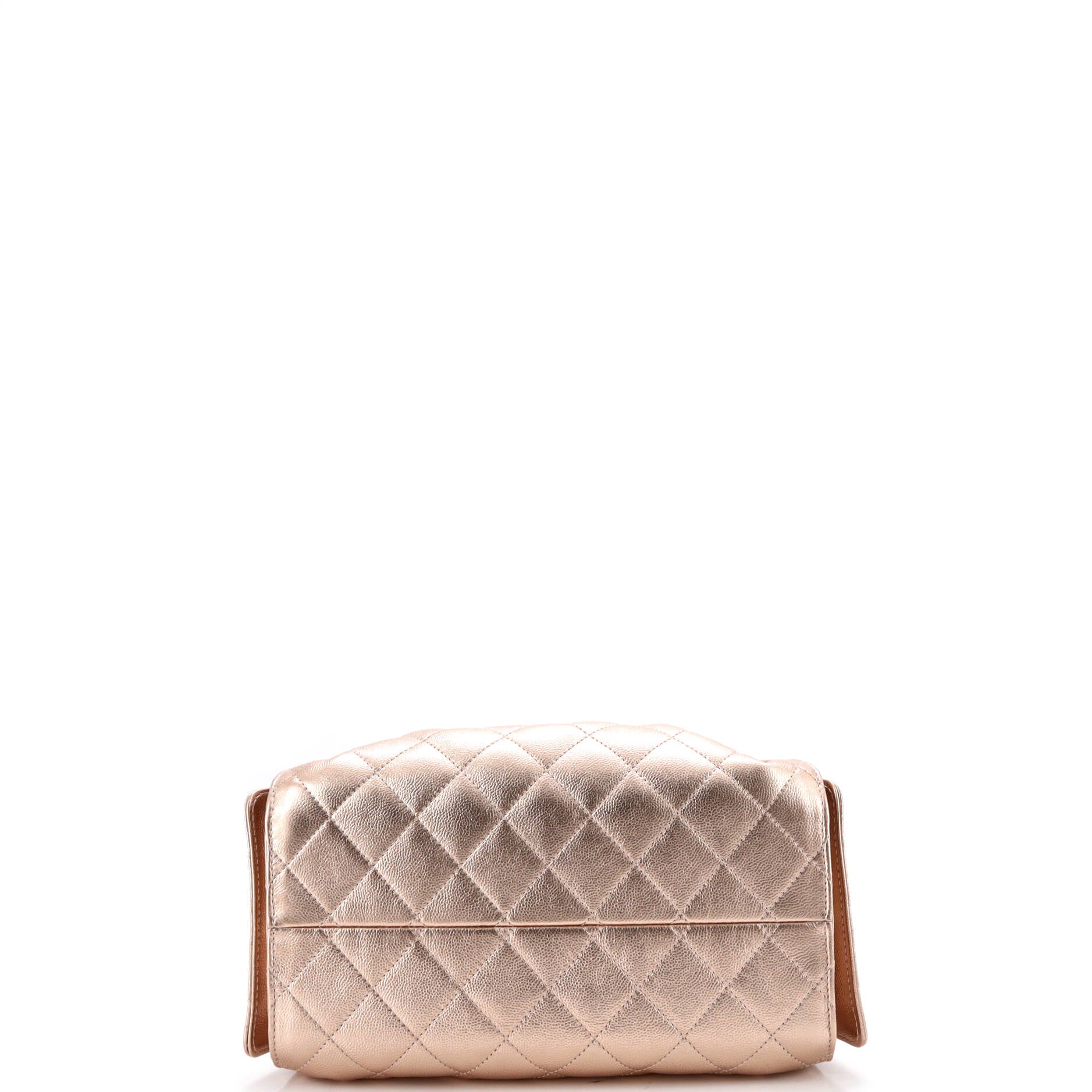 25 Hobo Bag Quilted Metallic Caviar Small