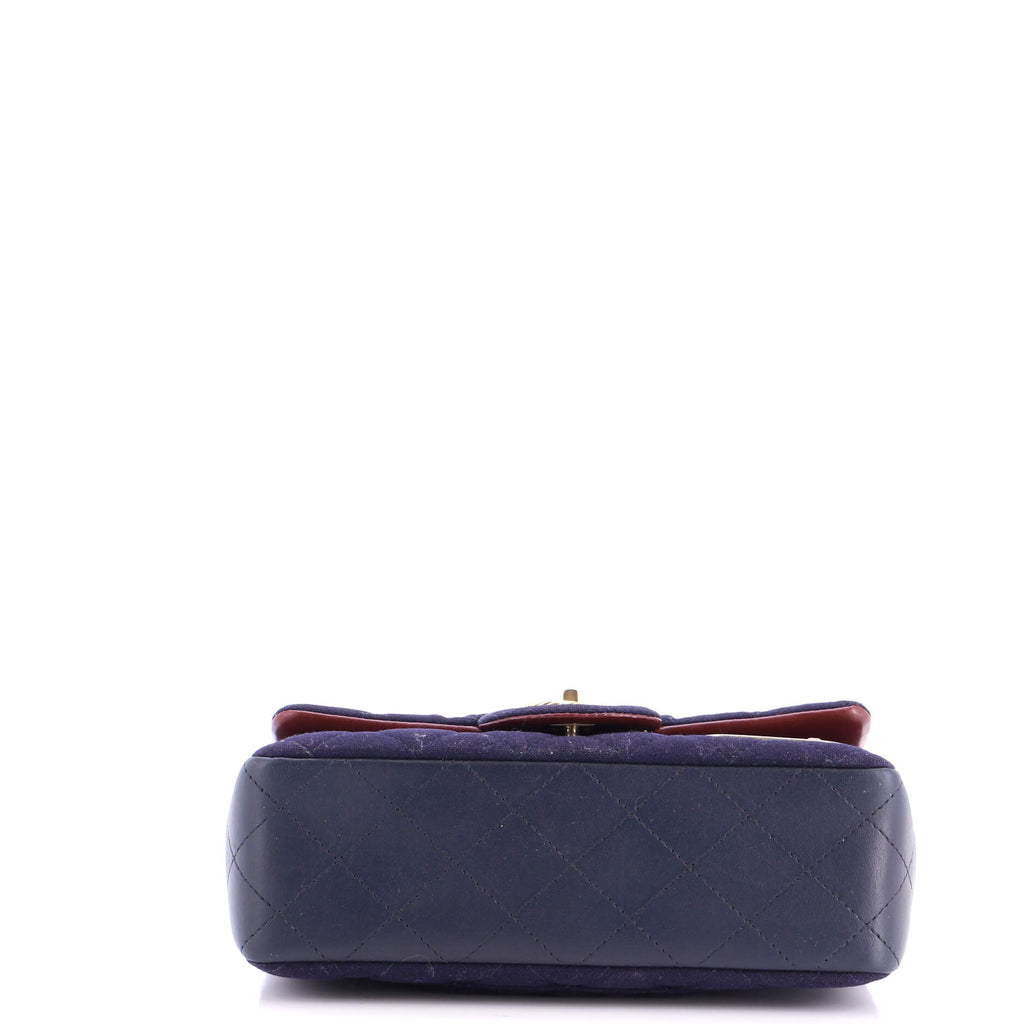 Paris-Hamburg Charms Classic Single Flap Bag Quilted Wool and Lambskin Mini