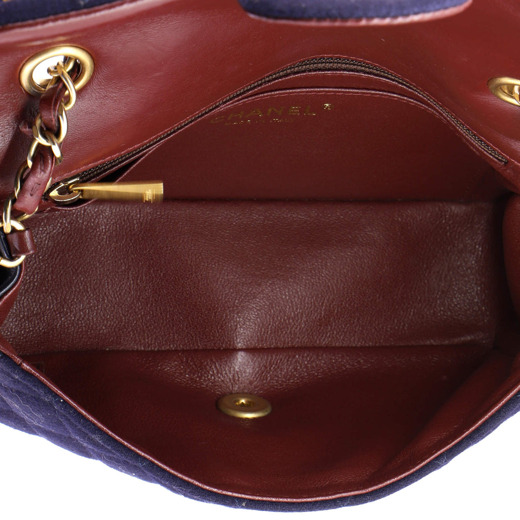 Paris-Hamburg Charms Classic Single Flap Bag Quilted Wool and Lambskin Mini