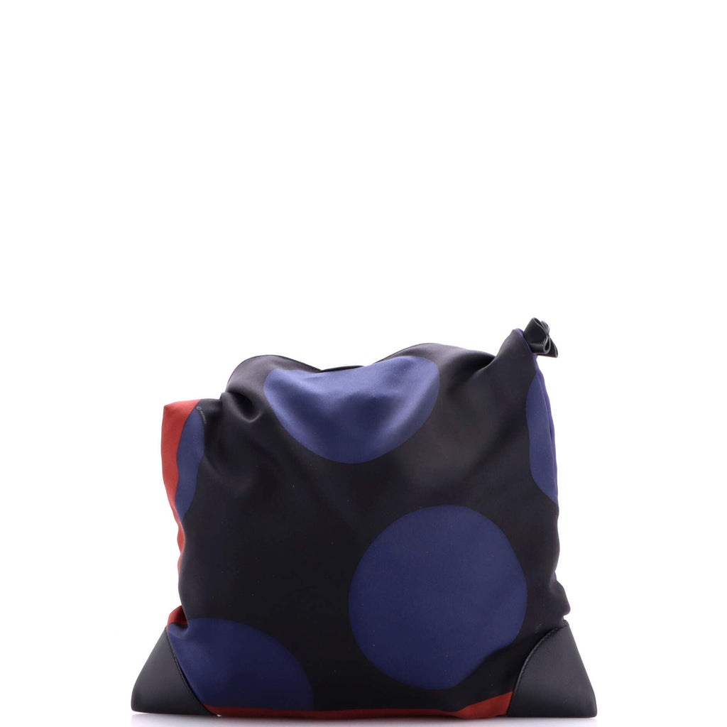 Silky City Bag Printed Silk and Leather PM