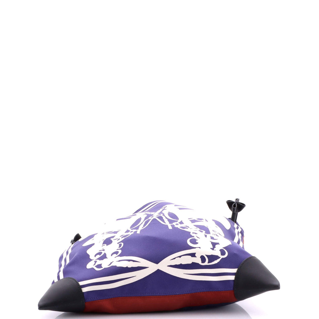 Silky City Bag Printed Silk and Leather PM