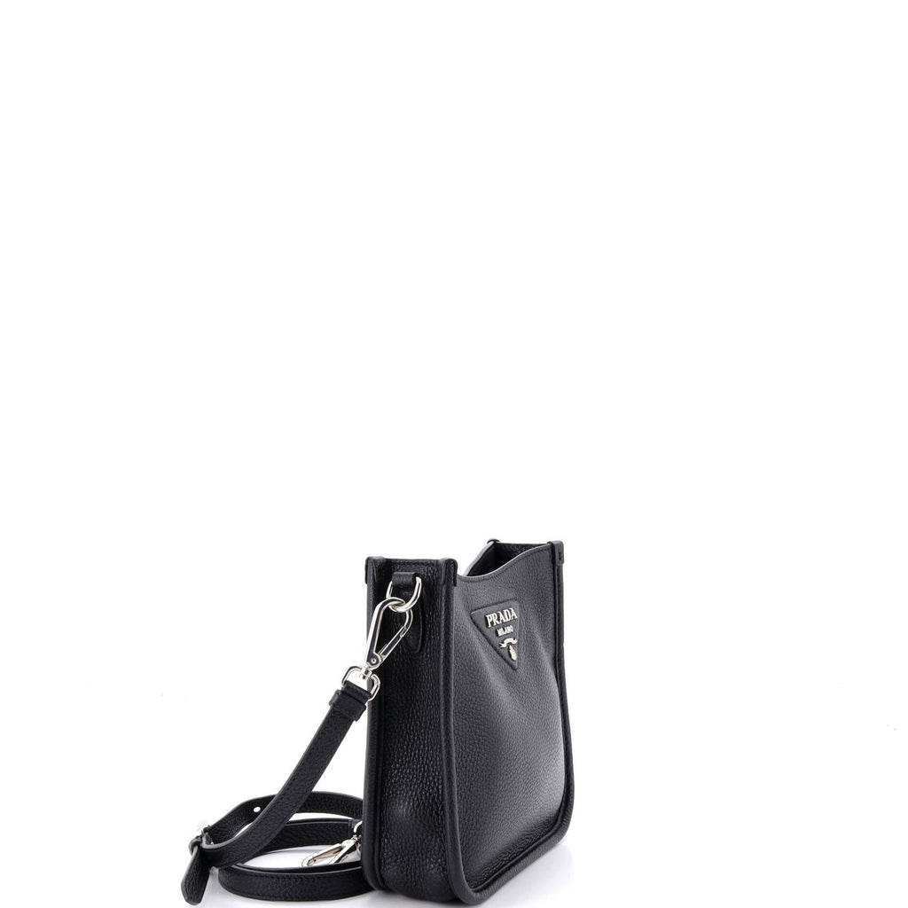 Logo Strap Crossbody Bag Vitello Daino Mini
