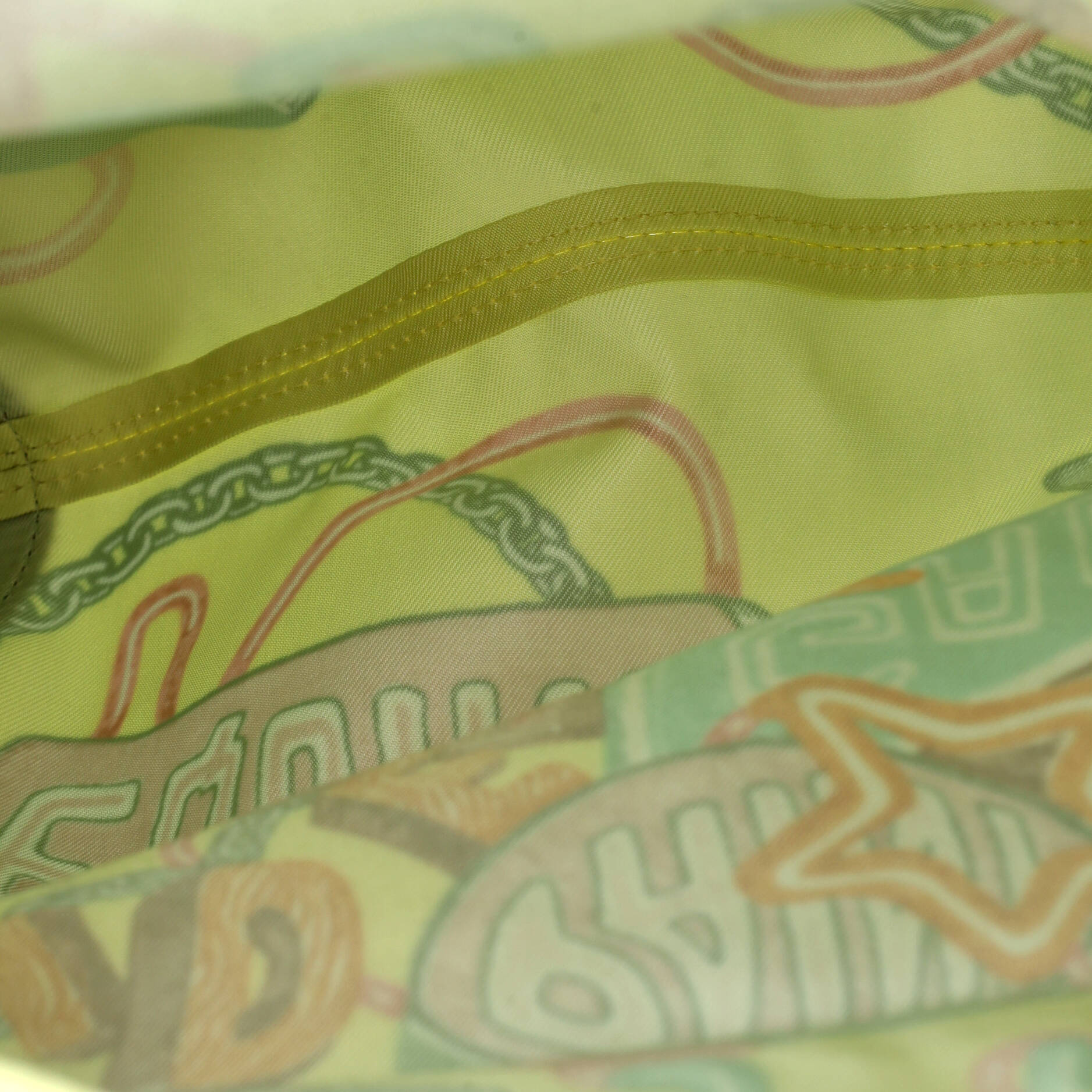 Silky City Bag Printed Silk and Leather PM