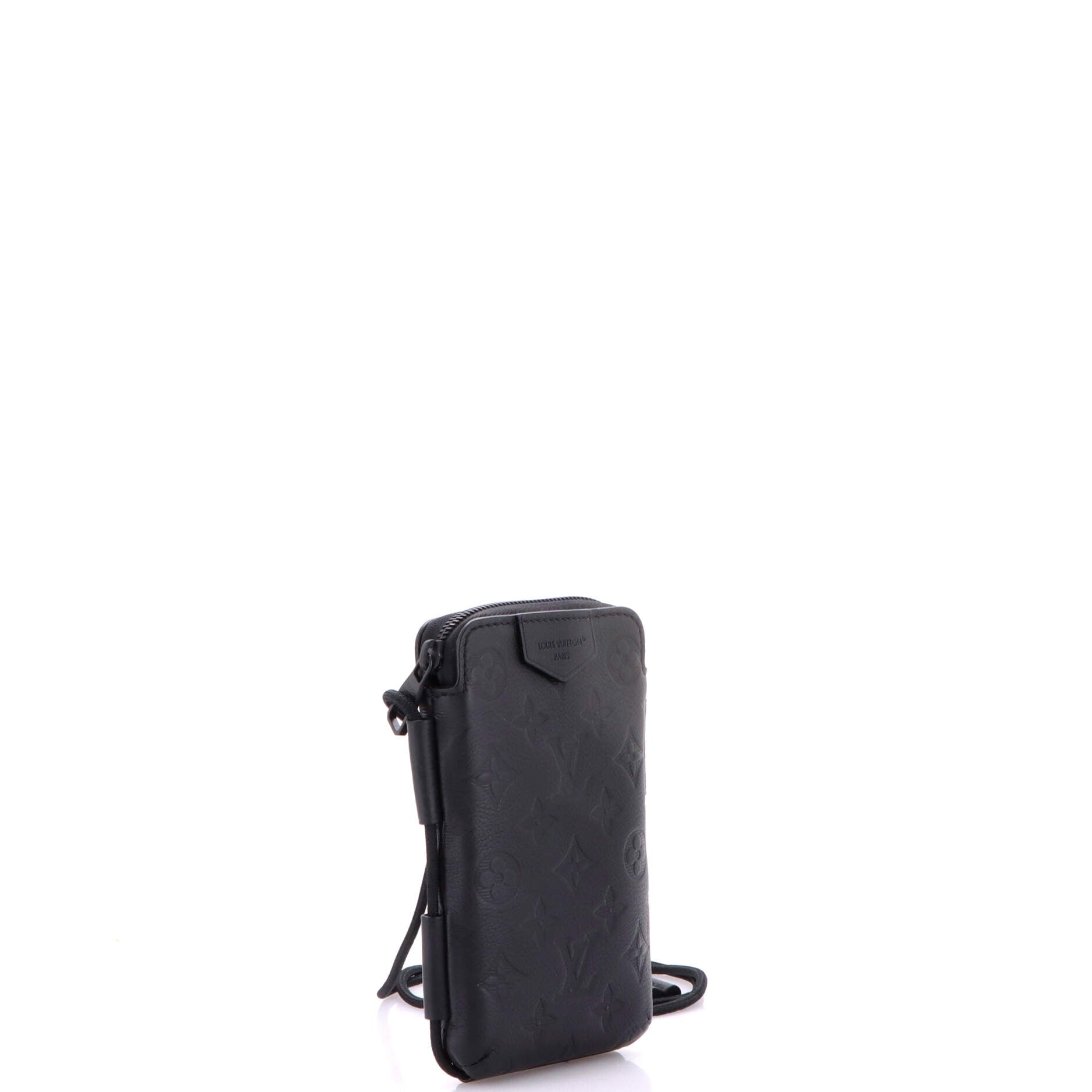 Lace Up Pouch Monogram Shadow Leather