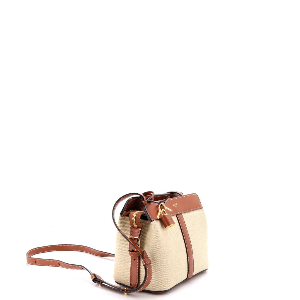 Teen Cabas De France Bag Leather and Canvas Small
