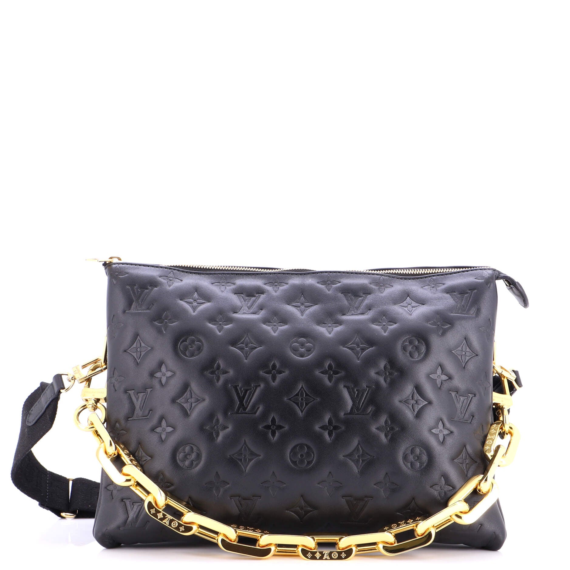 Coussin Bag Monogram Embossed Lambskin MM