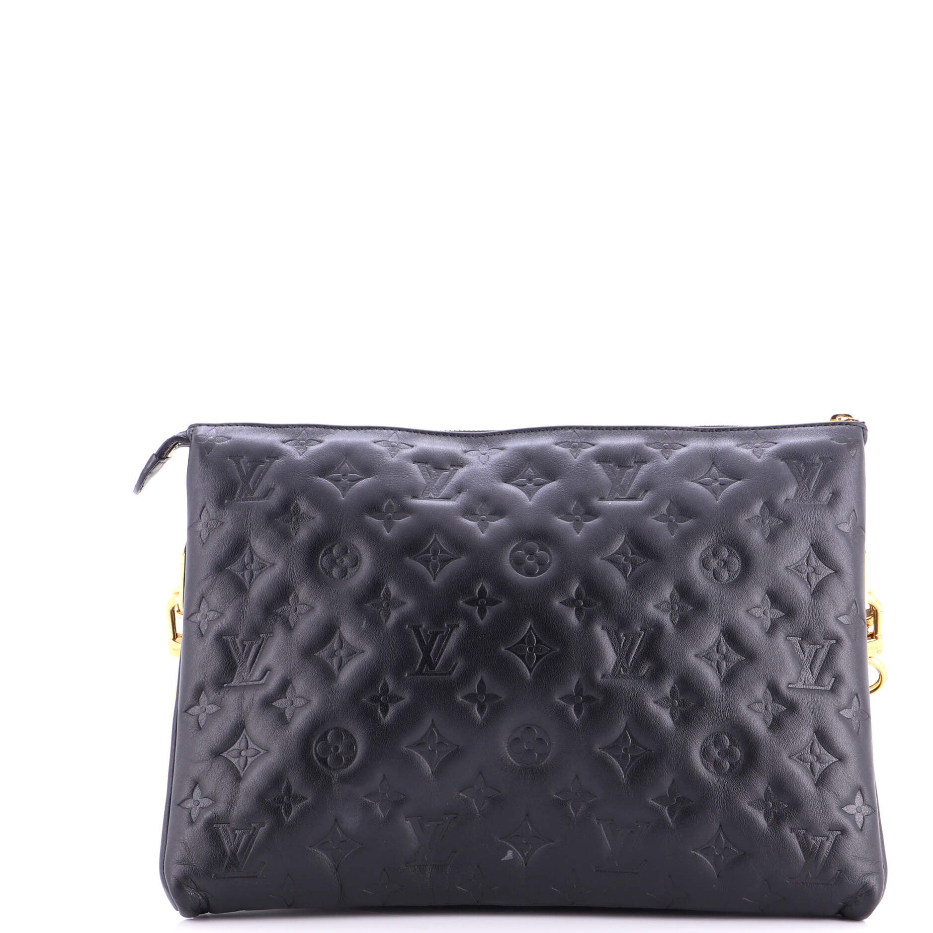 Coussin Bag Monogram Embossed Lambskin MM