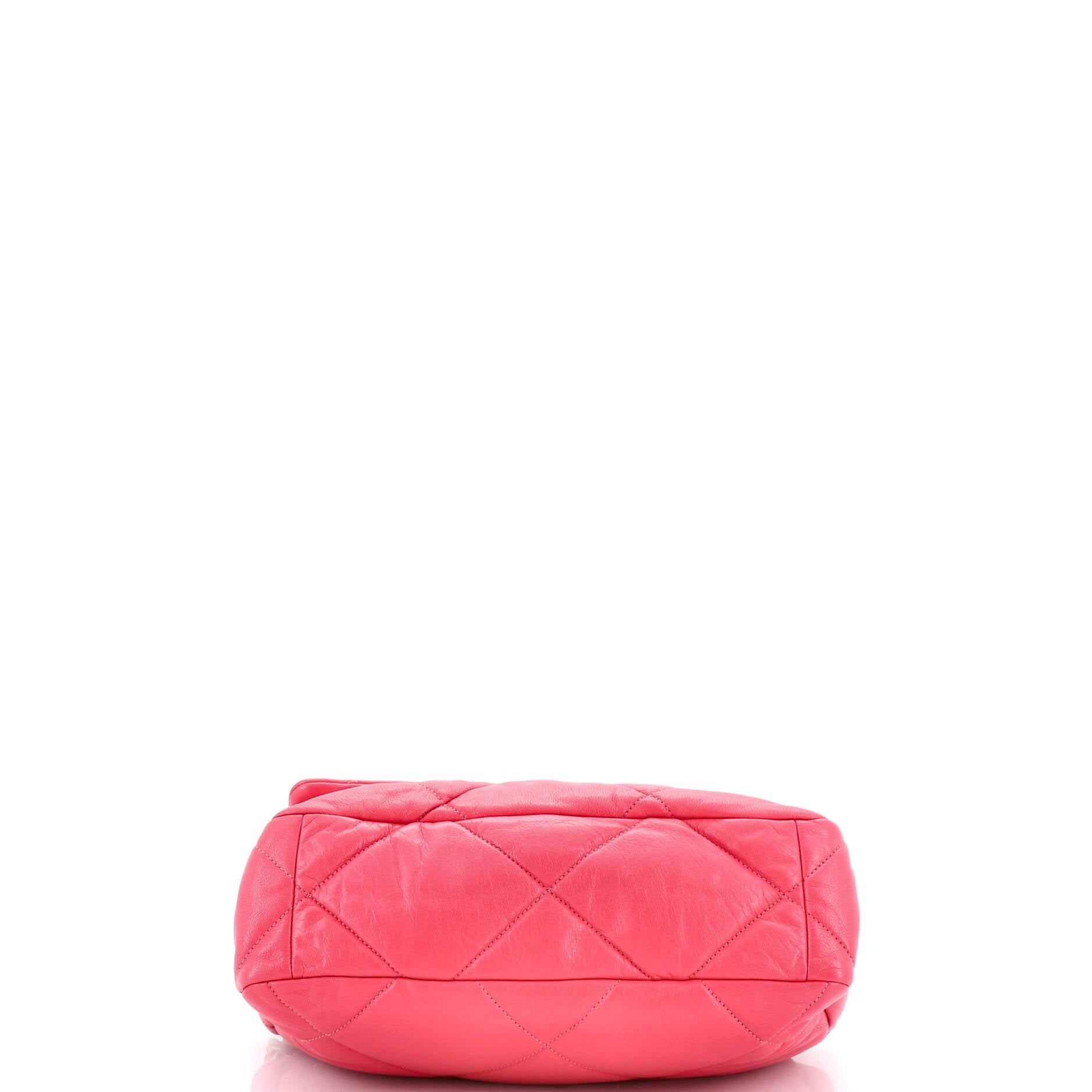 19 Flap Bag Quilted Leather Large